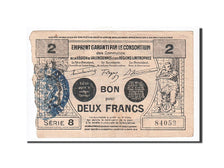 Banknote, Pirot:59-2567, 2 Francs, 1916, France, EF(40-45), Valenciennes