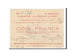 Geldschein, Frankreich, Aubigny-au-Bac, 5 Francs, 1914, SS+, Pirot:59-147