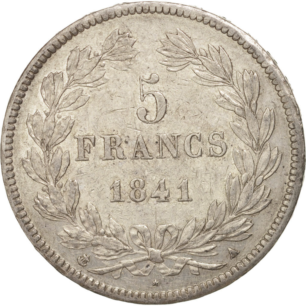 France, Louis-Philippe, 5 Francs, 1841, Paris, TTB+, Argent, KM:749.1,Gadoury678