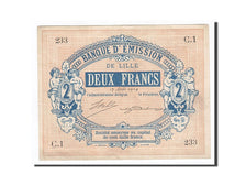 Banknote, Pirot:59-1591, 2 Francs, 1914, France, AU(50-53), Lille