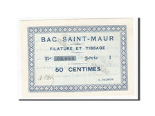Banknote, Pirot:62-50, 50 Centimes, France, UNC(65-70), Bac Saint-Maur