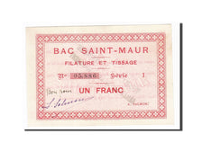 Banknote, Pirot:62-53, 1 Franc, France, UNC(65-70), Bac Saint-Maur