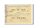 Banknot, Francja, Drocourt, 1 Franc, EF(40-45), Pirot:62-479