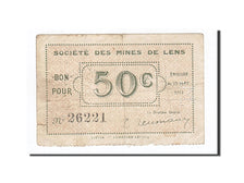 Billet, France, Lens, 50 Centimes, 1914, TB+, Pirot:62-803