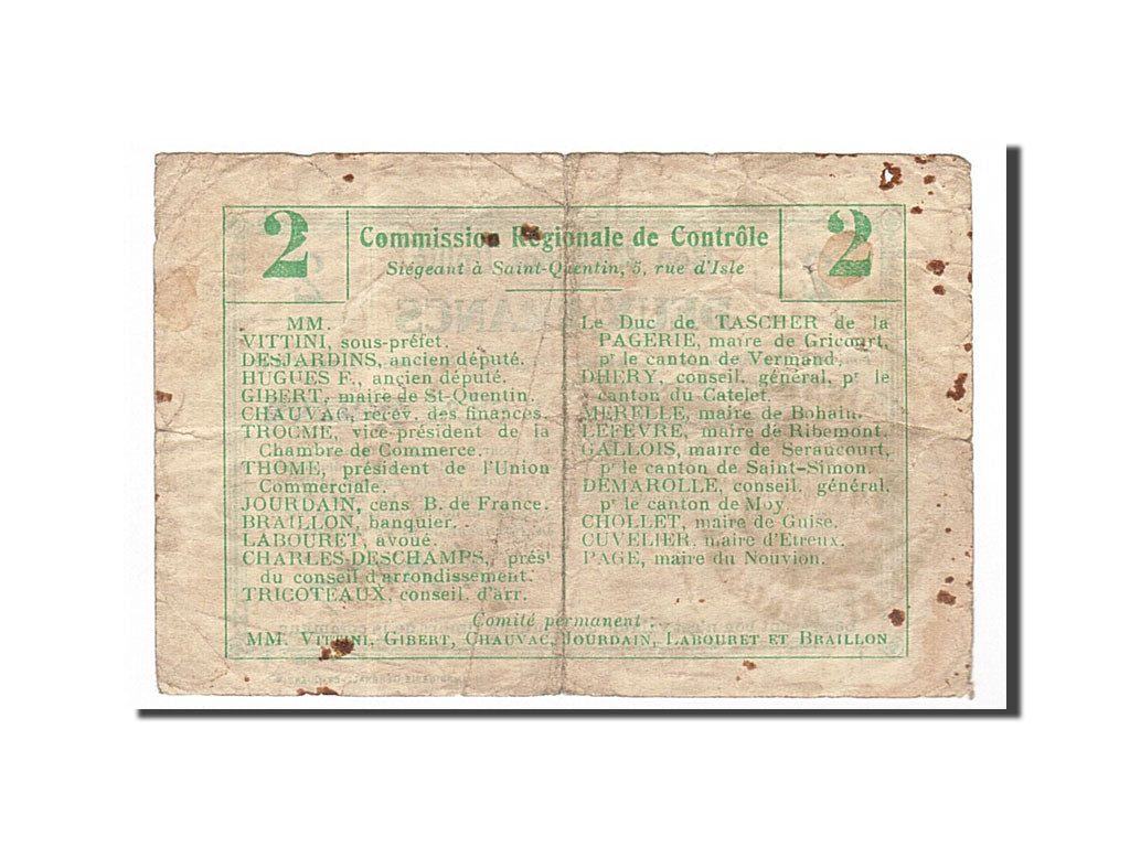 France, Landifay, 2 Francs, VF(30-35), Pirot:02-1271