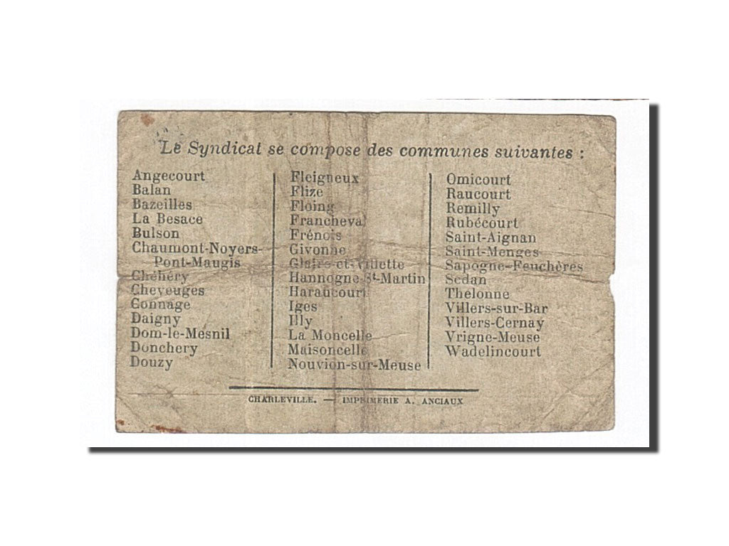 Banknote, Pirot:08-283, 1 Franc, 1916, France, VF(30-35), Sedan