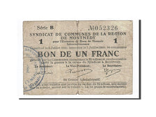 France, Montmedy, 1 Franc, 1916, VF(30-35), Pirot:55-02