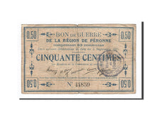 Banknote, Pirot:80-413, 50 Centimes, 1915, France, VF(30-35), Peronne