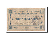 Billet, France, Peronne, 50 Centimes, 1915, TB+, Pirot:80-413