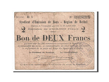 Banconote, Pirot:08-168, MB, Rethel, 2 Francs, 1916, Francia