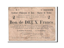 Billete, 2 Francs, Pirot:08-168, 1916, Francia, BC, Rethel