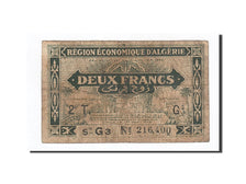 Algeria, 2 Francs, 1944, 1944-01-31, KM:102, VF(20-25)
