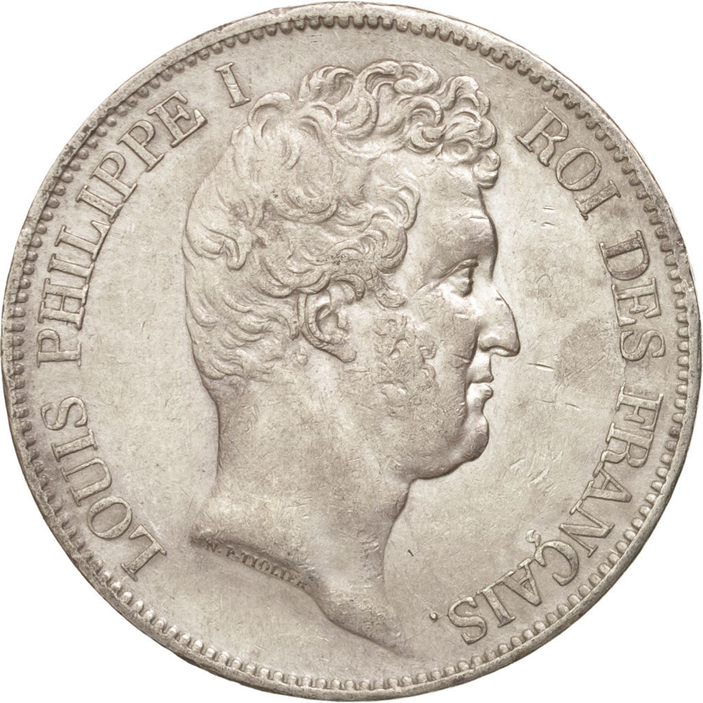 Coin, France, Louis-Philippe, 5 Francs, 1831, Lille, AU(50-53), Silver