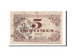 Banconote, Pirot:59-1656, BB, Lille, 5 Centimes, 1918, Francia