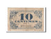 Billete, 10 Centimes, Pirot:59-1632, 1917, Francia, BC+, Lille