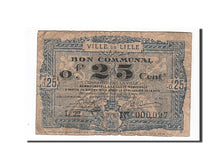 Billete, 25 Centimes, Pirot:59-1621, 1917, Francia, BC, Lille