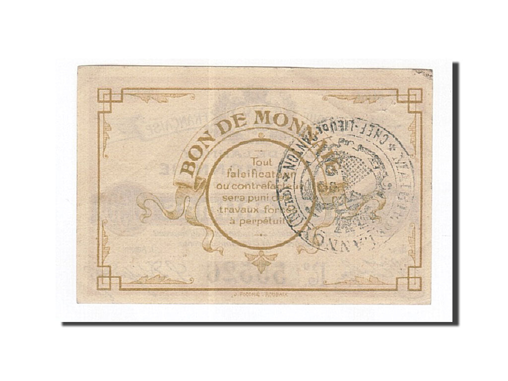 Billet, France, Lannoy, 50 Centimes, SUP, Pirot:59-1478