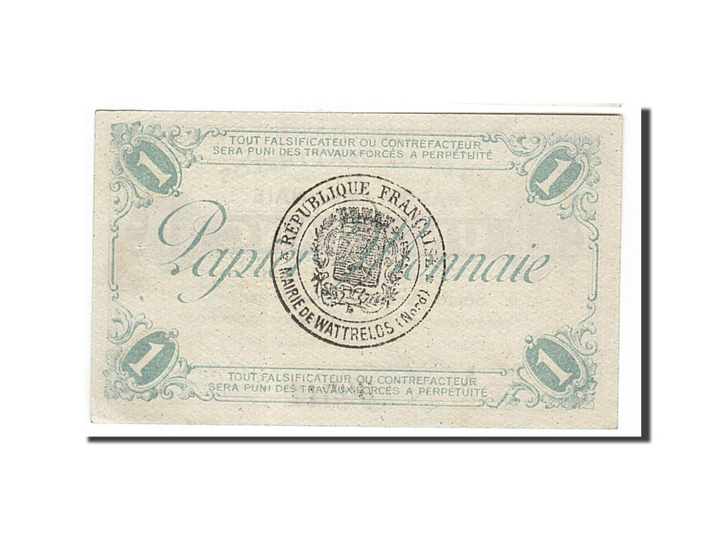 Billet, France, Wattrelos, 1 Franc, SPL, Pirot:59-2745