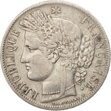 France, Cérès, 5 Francs, 1850, Strasbourg, VF(20-25), Silver, KM:761.2