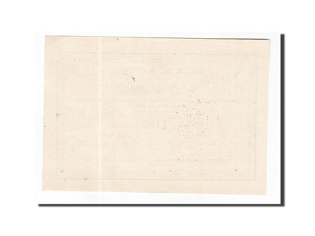Banknote, Pirot:53-08, 1 Franc, France, UNC(63), Mayenne