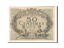 Banknote, Pirot:59-1599, 50 Centimes, 1915, France, AU(55-58), Lille