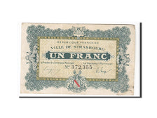 Billet, France, Strasbourg, 1 Franc, 1918, TB+, Pirot:133-4