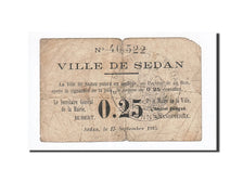 Billet, France, Sedan, 25 Centimes, 1915, TB, Pirot:08-274