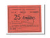 Biljet, Pirot:08-114, 25 Centimes, 1915, Frankrijk, SUP+, Donchery