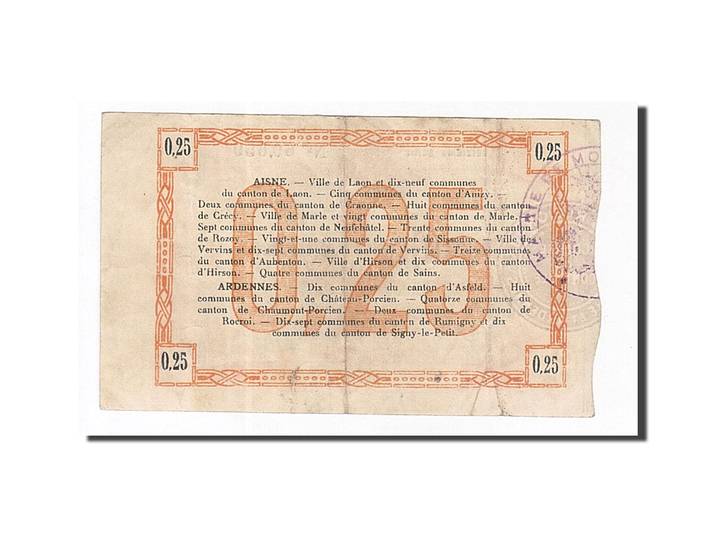 Francia, Laon, 25 Centimes, 1915, BB, Pirot:02-300