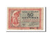 Banconote, Pirot:130-2, BB, Colmar, 50 Centimes, 1918, Francia