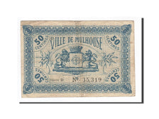 Banknot, Francja, Mulhouse, 50 Centimes, 1918, EF(40-45), Pirot:132-1
