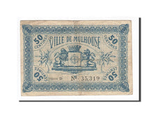 Banknote, Pirot:132-1, 50 Centimes, 1918, France, EF(40-45), Mulhouse