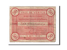 Banconote, Pirot:51-54, MB, Vertus, 50 Centimes, 1916, Francia