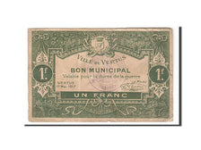 Billet, France, Vertus, 1 Franc, 1917, TTB, Pirot:51-58