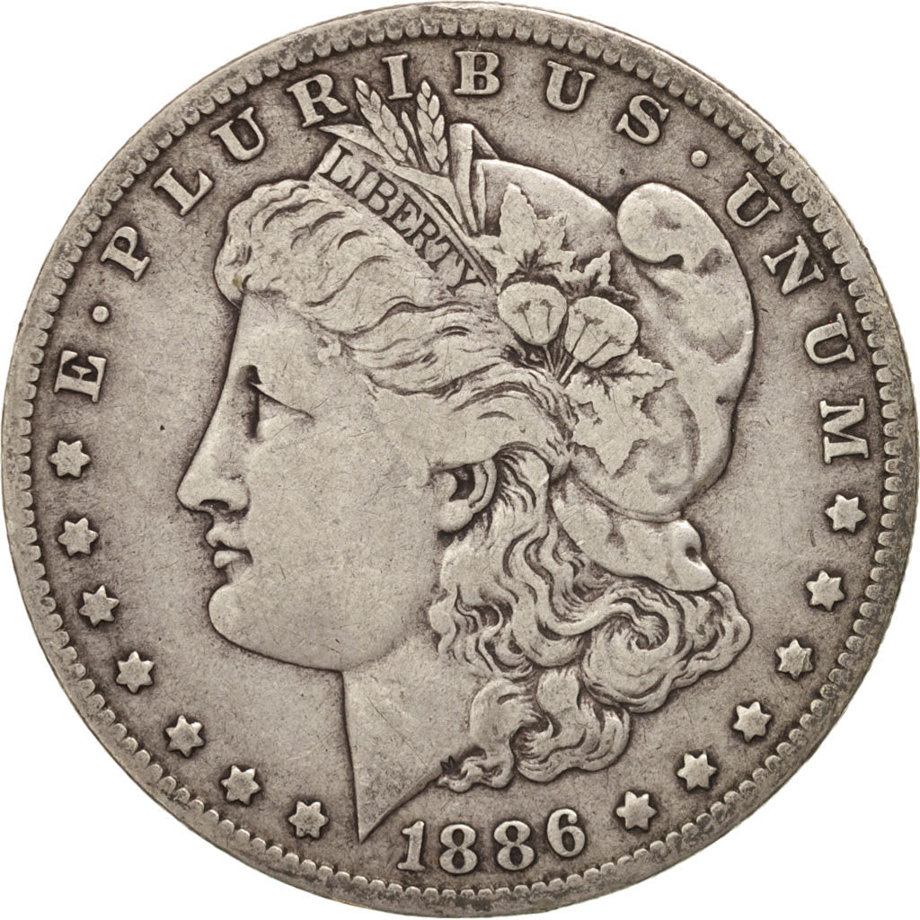United States, Morgan Dollar, 1886, New Orleans, VF(30-35), KM 110