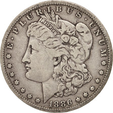 United States, Morgan Dollar, 1886, New Orleans, VF(30-35), KM 110