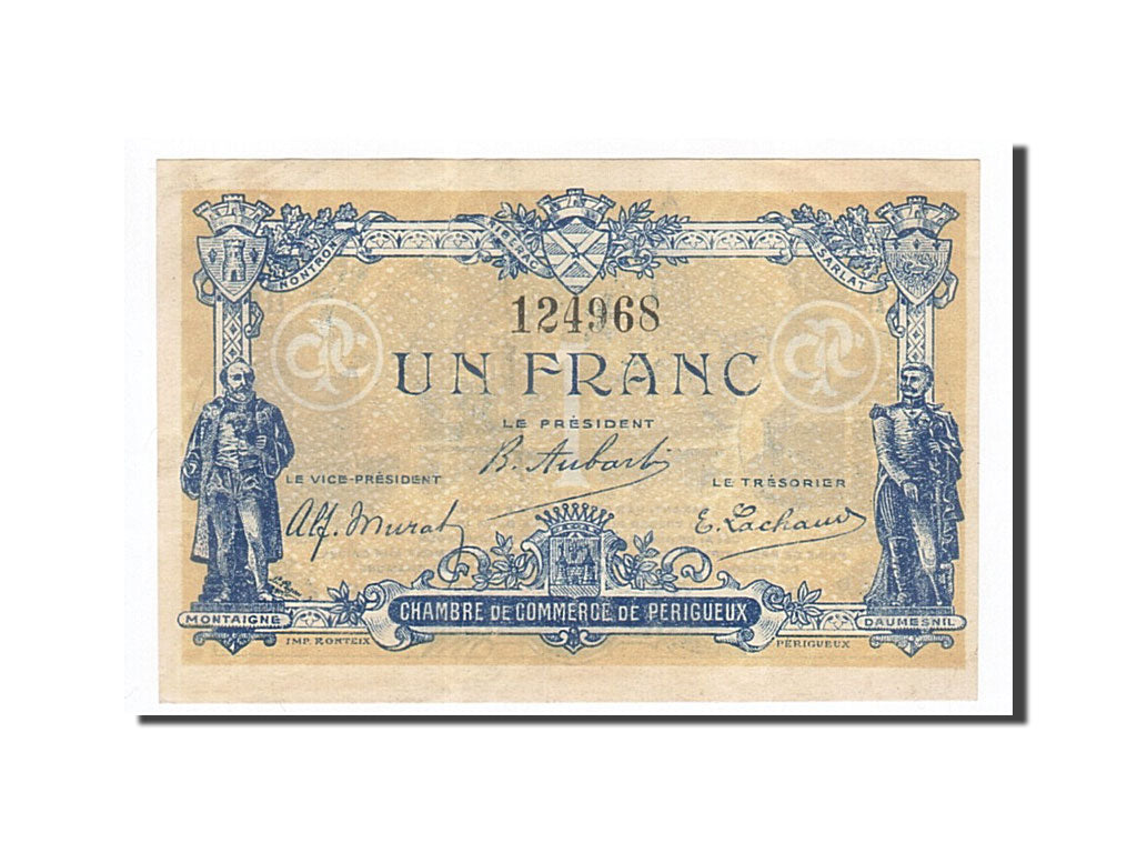 France, Perigueux, 1 Franc, 1920, SUP+, Pirot:98-26