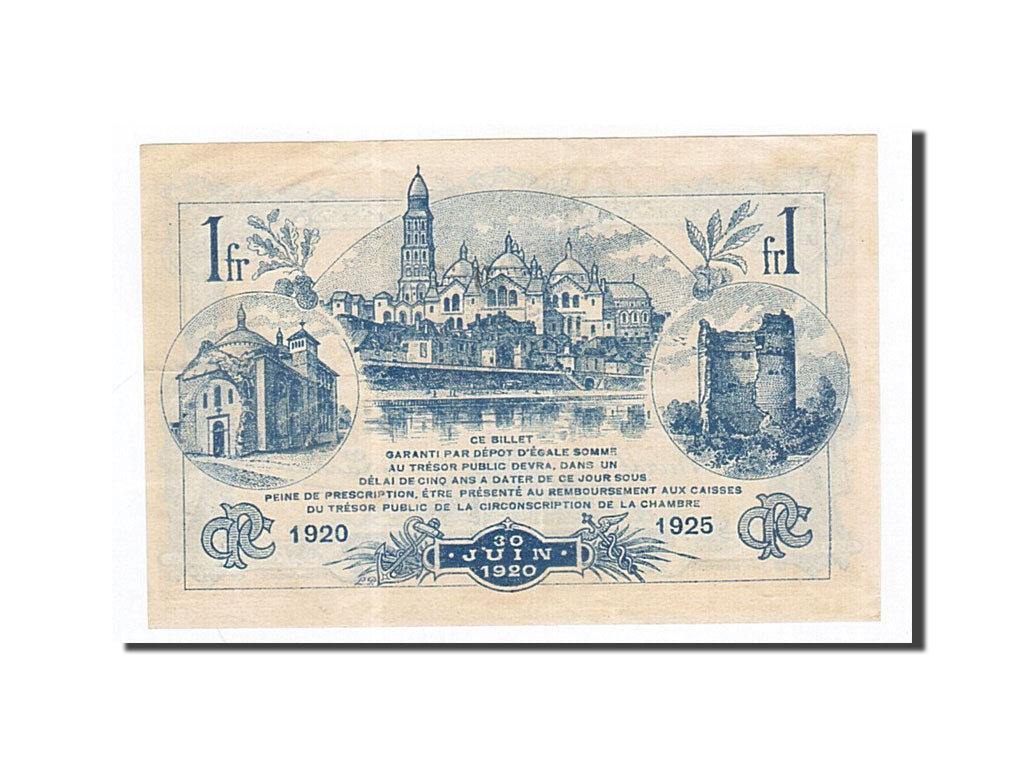France, Perigueux, 1 Franc, 1920, SUP+, Pirot:98-26