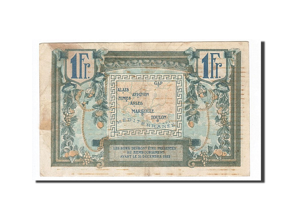 France, Marseille, 1 Franc, EF(40-45), Pirot:102-4
