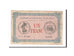 Banconote, Pirot:23-9, MB+, Belfort, 1 Franc, 1915, Francia