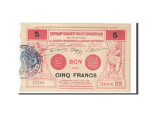 Biljet, Pirot:59-2585, 5 Francs, 1917, Frankrijk, TTB+, Valenciennes