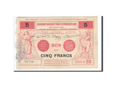 Billete, 5 Francs, Pirot:59-2585, 1917, Francia, MBC+, Valenciennes