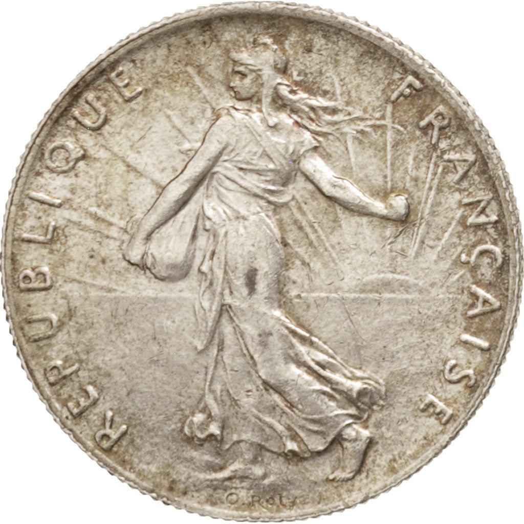 Coin, France, Semeuse, 50 Centimes, 1907, Paris, AU(55-58), Silver, KM:854