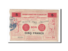 Billete, 5 Francs, Pirot:59-2568, 1916, Francia, MBC, Valenciennes