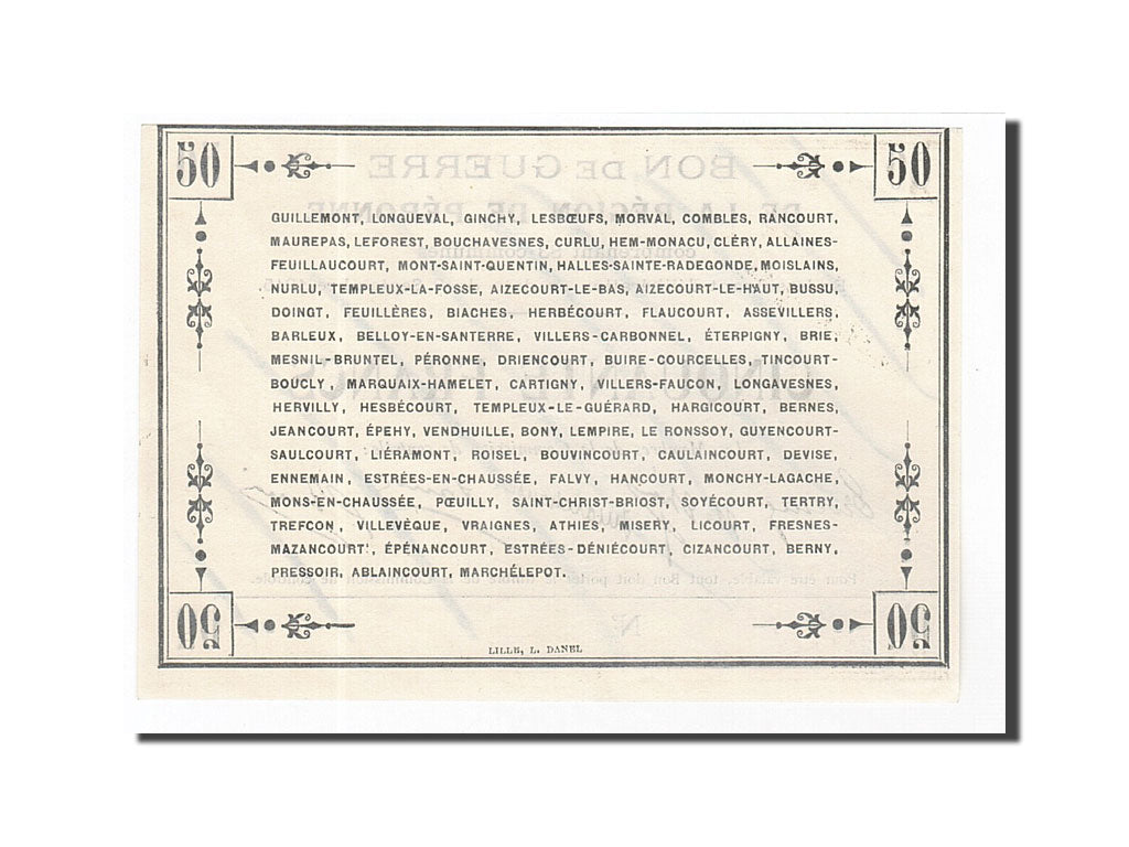 Banknote, 50 Francs, 1915, France, UNC(65-70), Peronne