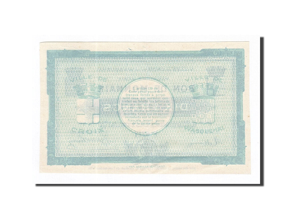 Banknot, Francja, Croix et Wasquehal, 10 Francs, 1914, UNC(60-62), Pirot:59-614