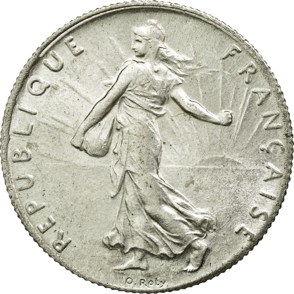 Coin, France, Semeuse, 50 Centimes, 1915, Paris, MS(60-62), Silver, KM:854