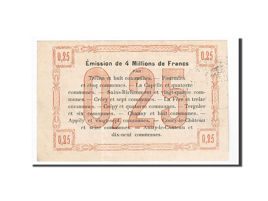 France, Fourmies, 25 Centimes, 1915, UNC(63), Pirot:59-1109