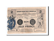 Billete, 2 Francs, Pirot:59-2567, 1916, Francia, MBC, Valenciennes