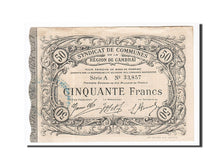 Billete, 50 Francs, Pirot:59-472, 1916, Francia, EBC, Cambrai